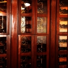 Built in wine rack for Bogart's bar at the Hollywood Casino C
