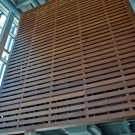 Gallery multilevel slatted wall (East Side)