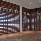 Second floor Interior space multilevel slatted wall (Southwest corner)