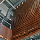 West elevated wall and catwalk.