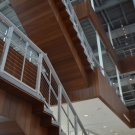 Staircase from the lower level.