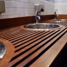 Restroom counter top